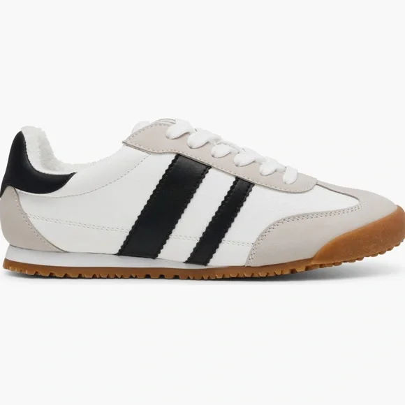 Dolce Vita White and Black Sneakers Retro Style - Picture 3 of 10